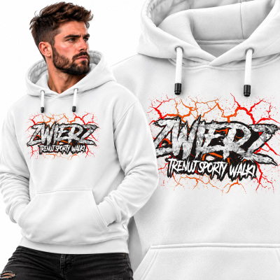 BLUZA Z KAPTUREM SPORTY WALKI  ZWIERZ
